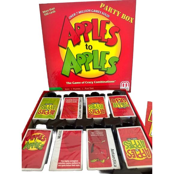 APPLES TO APPLES - PARTY BOX MATTEL GAME COMPLETE ENGLISH ONLY Game - Picture 2 of 7